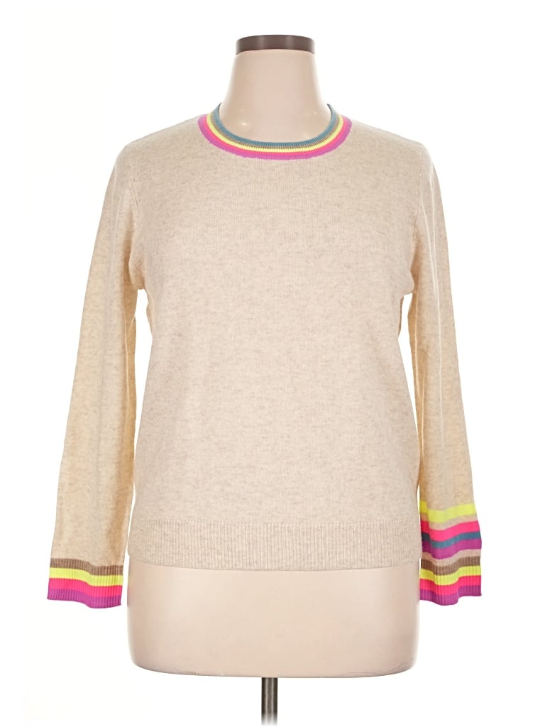 Pre-owned Lisa Todd Wool Pullover Sweater In Tan