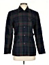 Chelsea Cambell 100% Acetate Plaid Blue Jacket Size 4 - photo 1