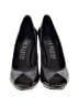 Anne Klein 100% Leather Animal Print Black Brown Heels Size 7 1/2 - photo 2