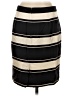 J.Crew 100% Polyester Stripes Black Casual Skirt Size 0 - photo 2