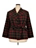 Evan Picone Plaid Burgundy Coat Size 2X - photo 1