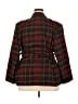 Evan Picone Plaid Burgundy Coat Size 2X - photo 2