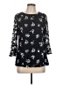 AGB Black 3/4 Sleeve Blouse Size M - photo 1