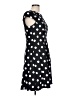 AB Studio Polka Dots Black Casual Dress Size 12 - photo 4