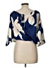 Shein Blue 3/4 Sleeve Blouse Size 12 - photo 2