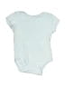 Little Me Solid Blue Short Sleeve Onesie 0-3 MO / 3 MO - photo 1