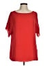 Banana Republic 100% Polyester Red Short Sleeve Blouse Size M - photo 1