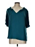 Tamara H. 100% Polyester Teal 3/4 Sleeve Blouse Size L - photo 1