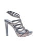 BCBGMAXAZRIA Metallic Silver Brown Heels Size 8 - photo 1