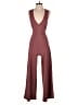 Joe & Elle Solid Burgundy Jumpsuit Size M - photo 1