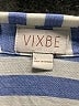 Vixbe 100% Rayon Stripes Blue 3/4 Sleeve Blouse Size S - photo 7