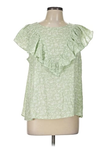 a.n.a. A New Approach Short Sleeve Blouse (view 1)