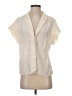 Veronica Beard Ivory Short Sleeve Blouse Size 4 - photo 1