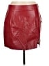 Lulus Red Faux Leather Skirt Size M - photo 1