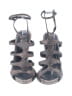 BCBGMAXAZRIA Metallic Silver Brown Heels Size 8 - photo 2