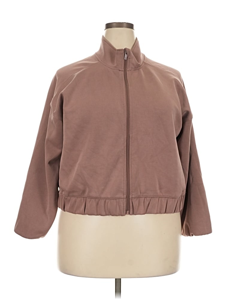 Pre-owned All In Motion Track Jacket In Brown
