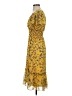 Max Studio 100% Polyester Floral Yellow Casual Dress Size XS - photo 5