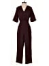 Whistles 100% Polyester Solid Burgundy Jumpsuit Size 4 - photo 1
