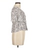 Urban Romantics 100% Rayon Silver Short Sleeve Top Size M - photo 4