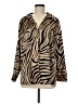 Haver 100% Polyester Animal Print Tan Long Sleeve Blouse Size M - photo 1
