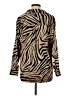 Haver 100% Polyester Animal Print Tan Long Sleeve Blouse Size M - photo 2