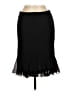JS Collections Solid Black Casual Skirt Size 8 - photo 2