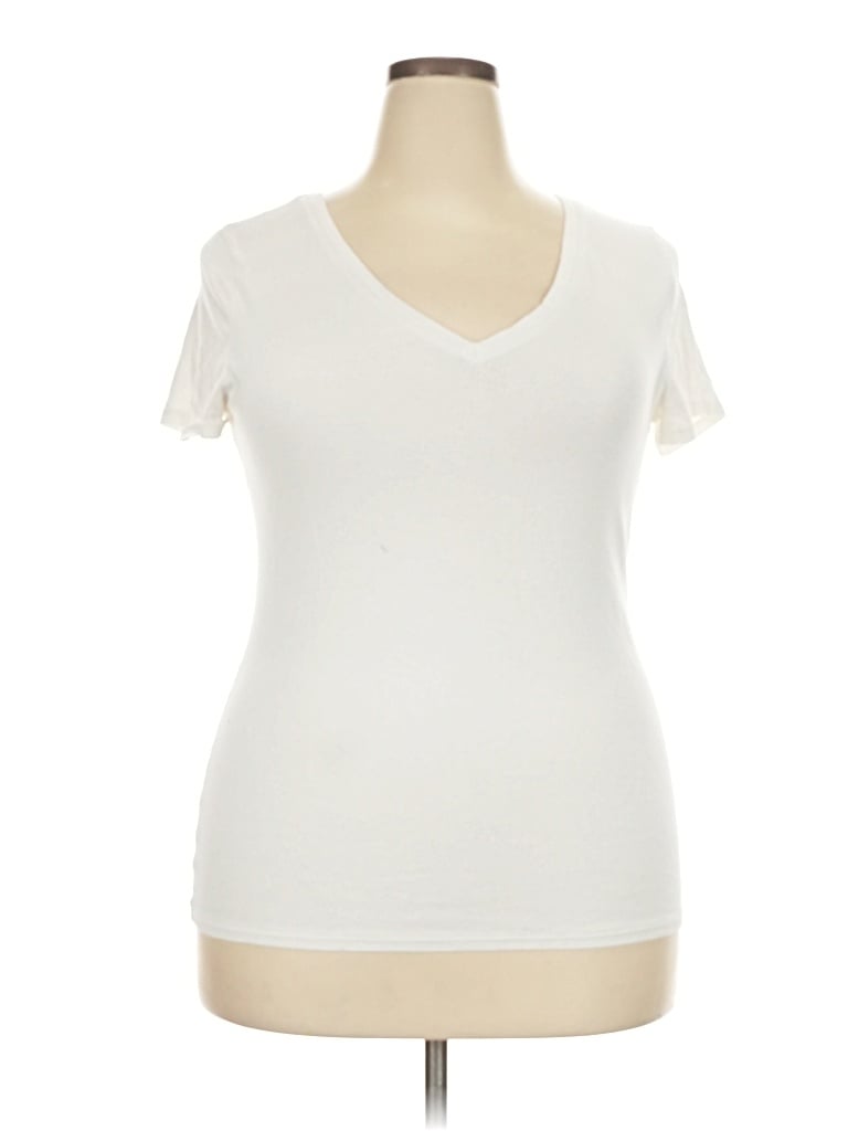 Pre-owned Merona Short Sleeve T-shirt In Ivory