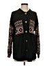 Lovely J Black Long Sleeve Button-Down Shirt Size S - photo 1