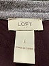Ann Taylor LOFT Outlet Color Block Solid Brown Gray Long Sleeve Top Size L - photo 7