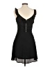 Express 100% Polyester Solid Black Cocktail Dress Size 8 - photo 2