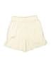 Shein 100% Polyester Solid Ivory Athletic Shorts Size S - photo 1