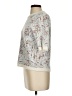 Tahari Paisley Silver Sweatshirt Size S - photo 5