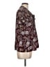 Lands' End 100% Polyester Paisley Burgundy Short Sleeve Blouse Size 10 - photo 4