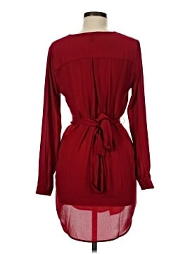 forever 21 red wrap dress Forever 21 Women's Burgundy Long Wrap Dress V-Neck Size: S NWT