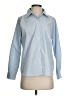 Sioni 100% Polyester Stripes Blue Long Sleeve Blouse Size S - photo 1