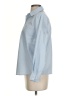 Sioni 100% Polyester Stripes Blue Long Sleeve Blouse Size S - photo 5