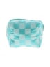 Unbranded Checkered-gingham Teal Makeup Bag One size - photo 1