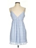 Le Lis 100% Polyester Stripes Solid Blue Casual Dress Size S - photo 1