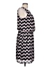 SLNY 100% Polyester Chevron-herringbone Black Casual Dress Size 12 - photo 4