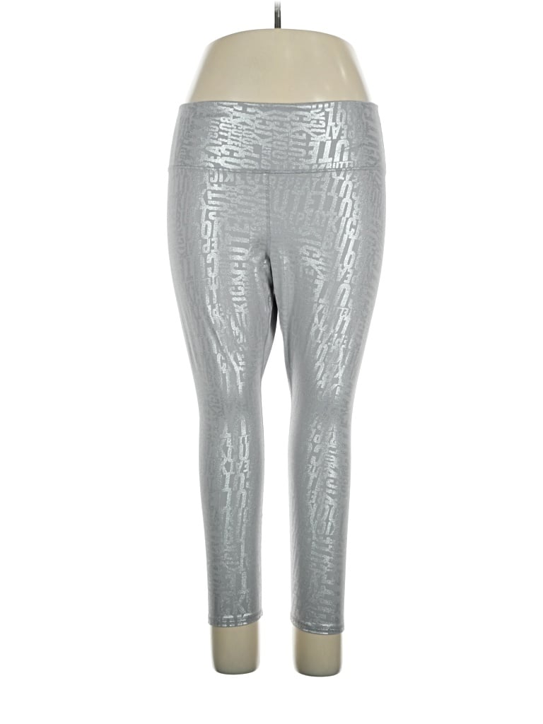 Click to view more detailed imagery on our partner's website Pre-owned Fabletics Leggings In Silver