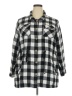 Torrid 100% Cotton Checkered-gingham Gray Black Jacket Size 3X Plus (3) - photo 1