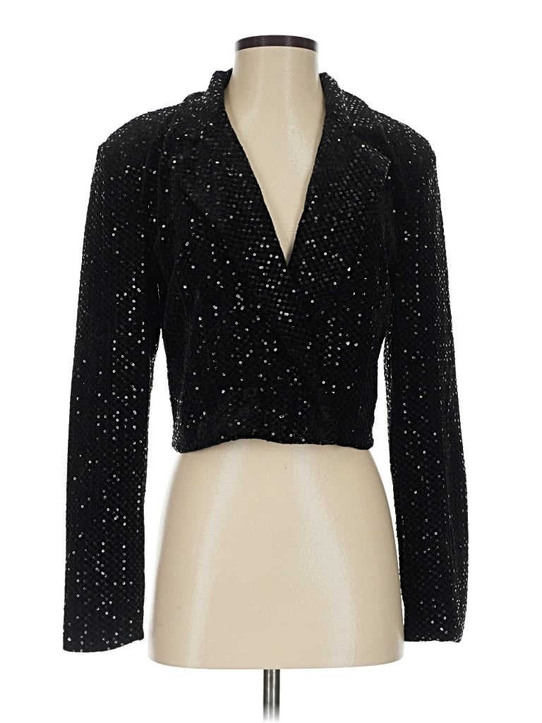 Pre-owned Forever 21 Blazer Jacket In Black