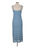 Double Zero Stripes Blue Casual Dress Size M - photo 2