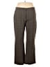George Plaid Brown Dress Pants Size 16 - photo 1
