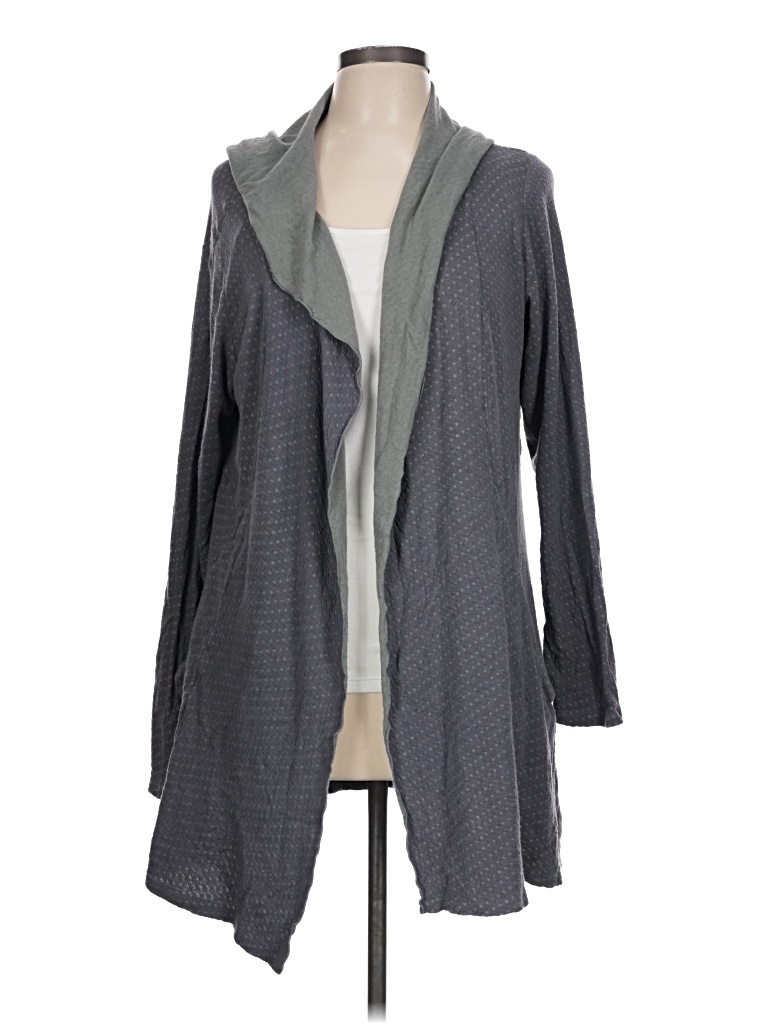 Pre-owned Cut Loose Cardigan Sweater In Gray