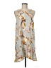Leith 100% Polyester Print Gray Casual Dress Size M - photo 1