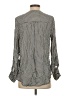 dalia 100% Rayon Houndstooth Gray Long Sleeve Blouse Size S - photo 2