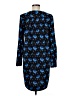 Ann Taylor LOFT Floral Blue Casual Dress Size M - photo 2
