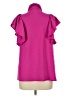 Amana 100% Polyester Pink Short Sleeve Blouse Size L - photo 2
