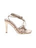 Unbranded Metallic Metallic Ivory Sandals Size 7 - photo 1
